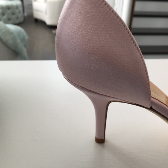 New Kate Spade Pink Satin Sala Heels Size 6.5 - Picture 6 of 7